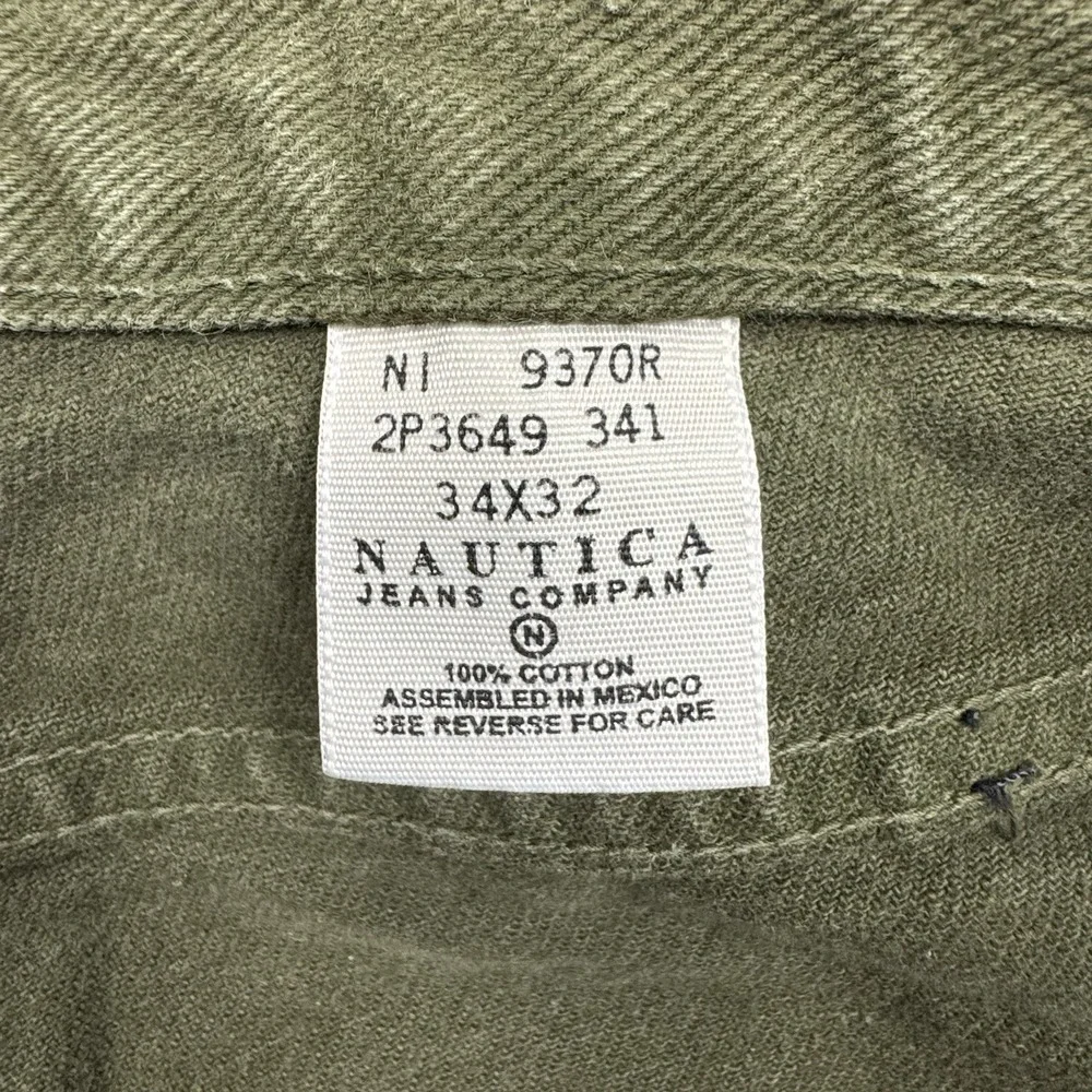 Vintage Nautica Jeans Men's 34x32 Relaxed Denim 90s Y2K Casual Work Minimalist
